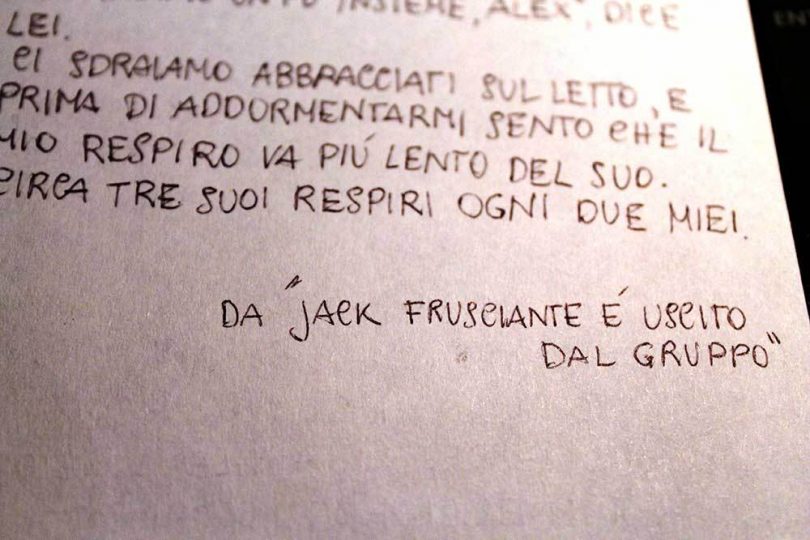 Jack Frusciante è uscito dal gruppo, una citazione da bologninabasement.it