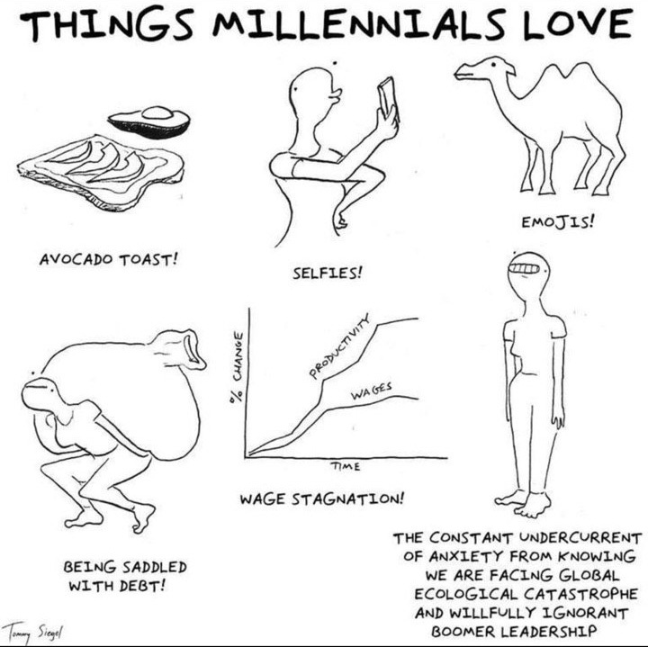 things millennial love