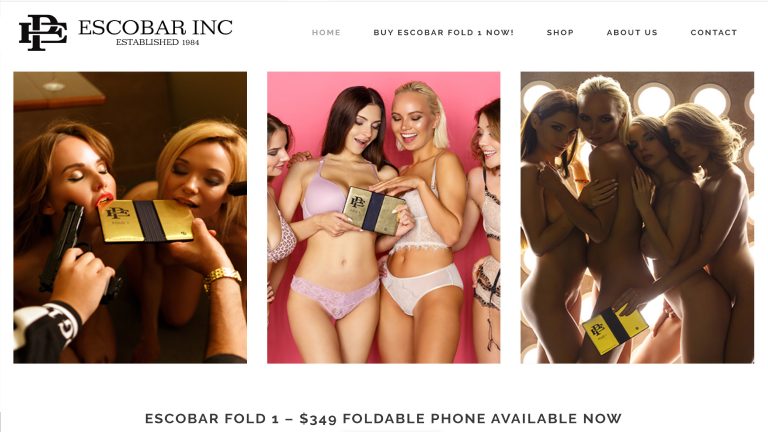 Il cellulare pieghevole di Pablo Escobar: l’apoteosi del kitsch