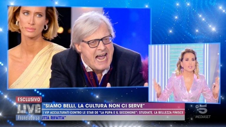 Ma è matto?! Sgarbi ha osato sfidare la Gran Dea d’Italia: Barbara D’Urso