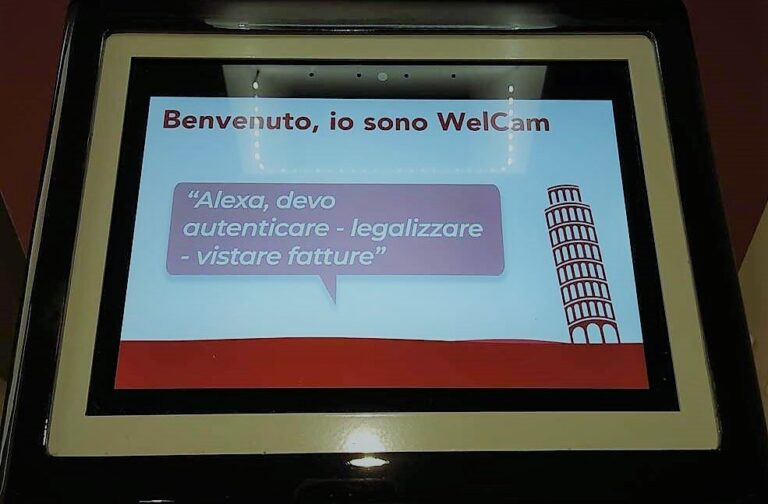 Alla Camera di Commercio di Pisa il “portinaio” è una skill di Alexa targata 22HBG