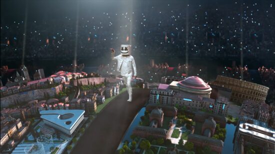 Tifo reale e spettacolo virtuale: la finale Champions di Dj Marshmello