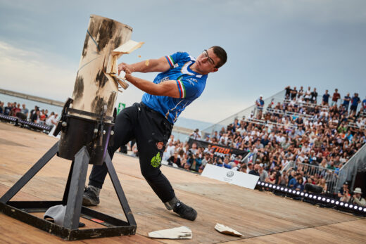 Michael Del Pin, speranza italiana dei taglialegna. La diretta dei Timbersports