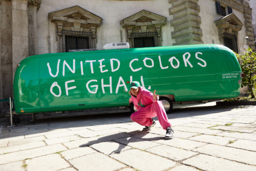 Il viaggio di Ghali e Benetton: la musica si fa moda